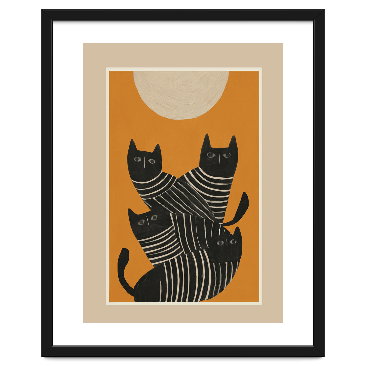 Abstract Black Cats