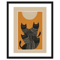 Abstract Black Cats
