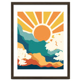 Sunrise Mindset, Positivity Optimism Self Love Self Care Growth, Nature Retro Eclectic Bohemian Peace Contemporary thumbnail