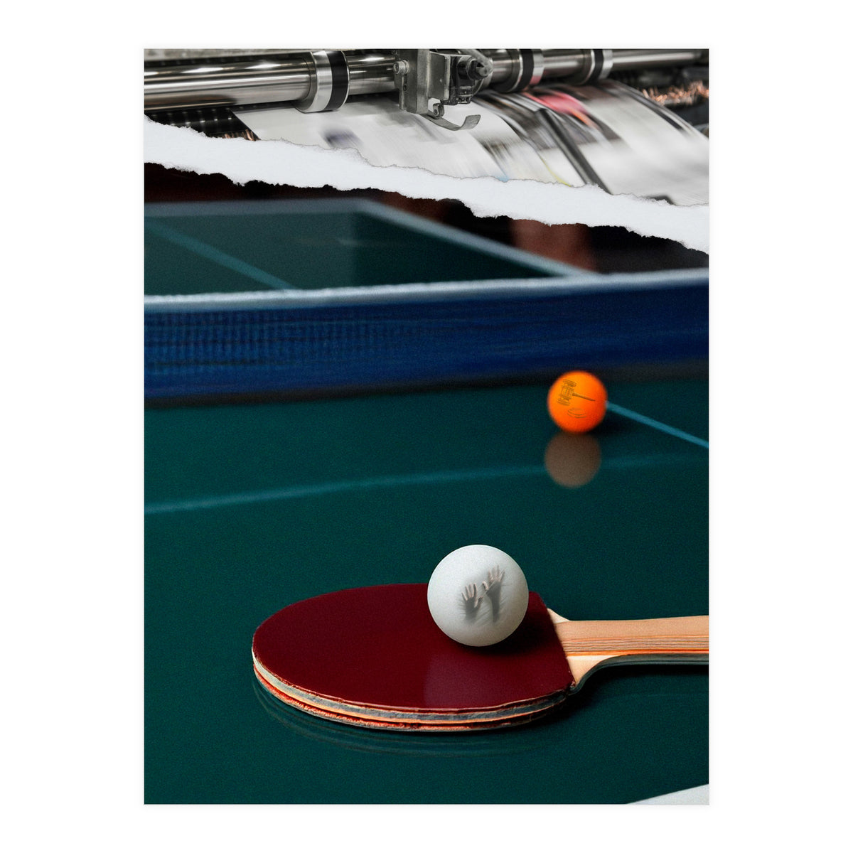 The Serve And Spin (Print Only)