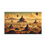 Vintage Bagan Poster, Myanmar (Print Only) thumbnail