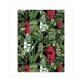 Banano Leaves Dark Jungle Red (Print Only) thumbnail
