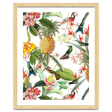 Hummingbirds in tropical Jungle thumbnail