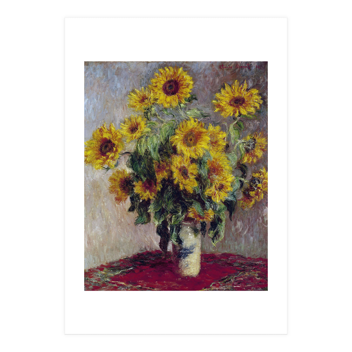 Bouquet of Sunflowers. (Print Only)