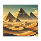 Vintage Egypt, Pyramids Of Giza Poster (Print Only) thumbnail