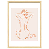 Femina, Abstract Minimal Woman Line Art Sketch, Drawing Feminine Empower Express thumbnail