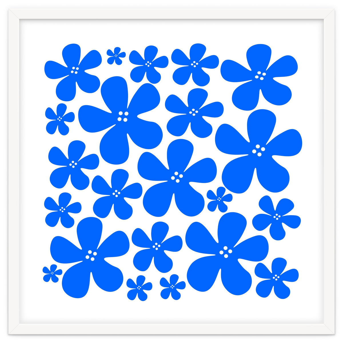 Blue Flowers Pattern