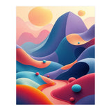 Colorful Surreal Dreamscape Digital Art (Print Only) thumbnail