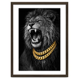 Bejweled hyper-realistic lion photography,diamond fangs portrait thumbnail