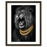 Bejweled hyper-realistic lion photography,diamond fangs portrait thumbnail