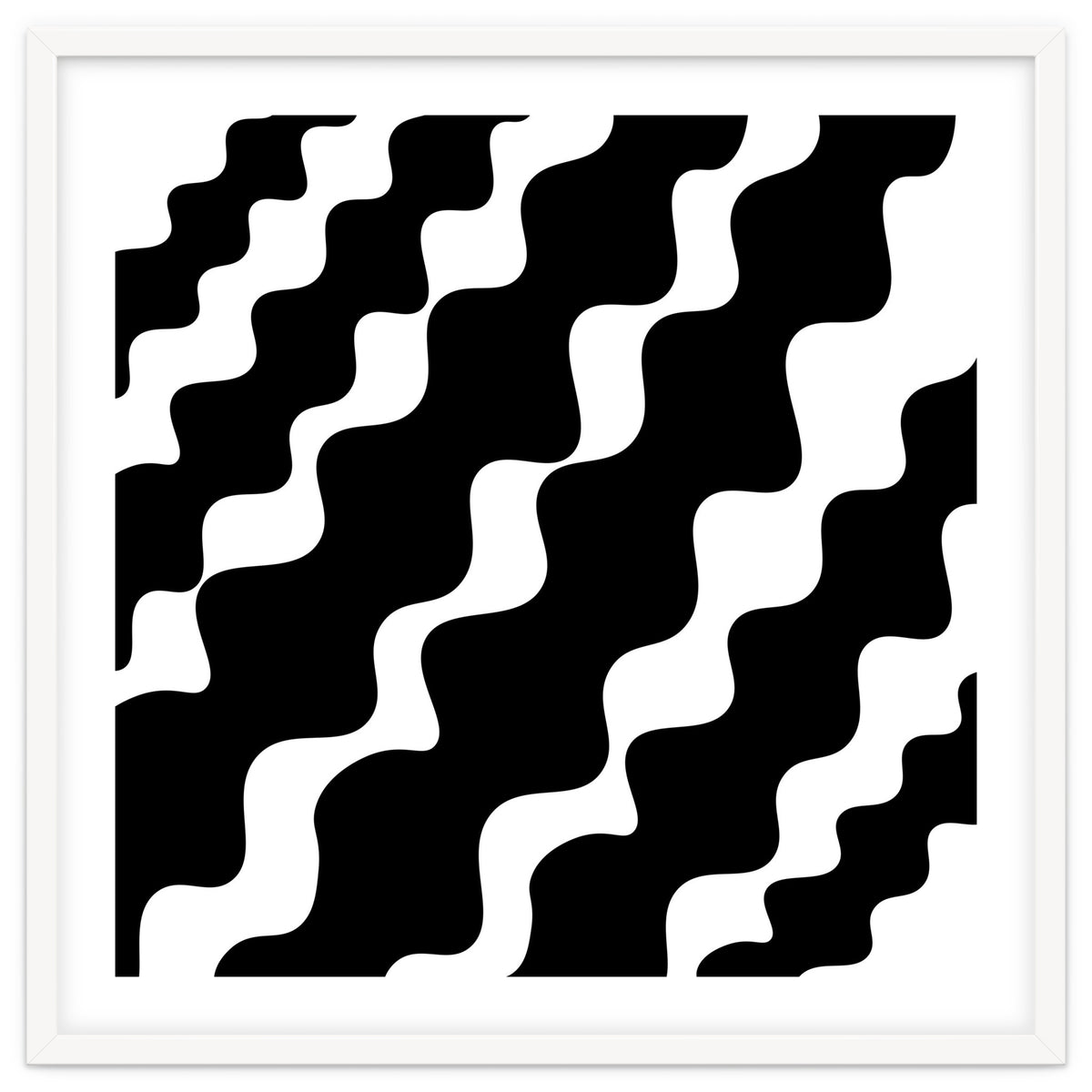 Black Wavy Pattern
