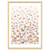 Watercolor Spring Butterflies Apricot thumbnail