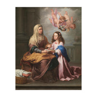 Bartolomé Esteban Murillo / 'Saint Anne with the Virgin', ca.  1655, Spanish School. VIRGIN MARY. (Print Only)