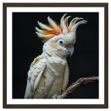 White Cockatoo Parrot Bird Perched On Branch thumbnail