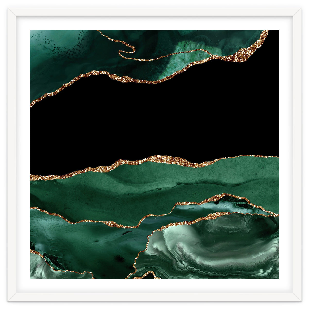 Emerald & Gold Agate Texture 01