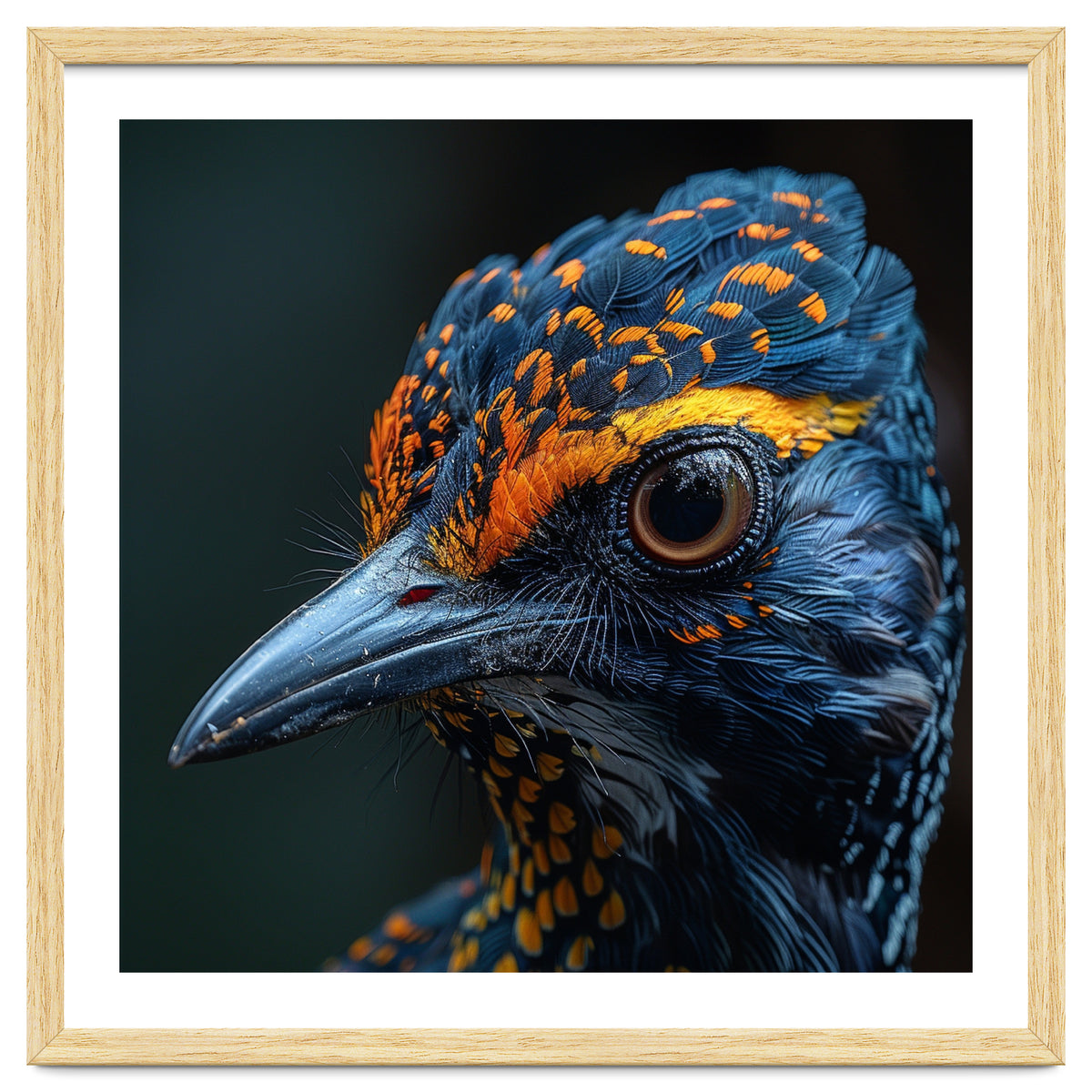 Close Up Of A Colorful Bird Head And Eye