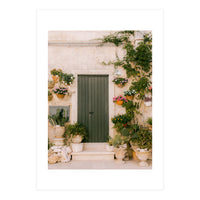 Botanical green door (Print Only)