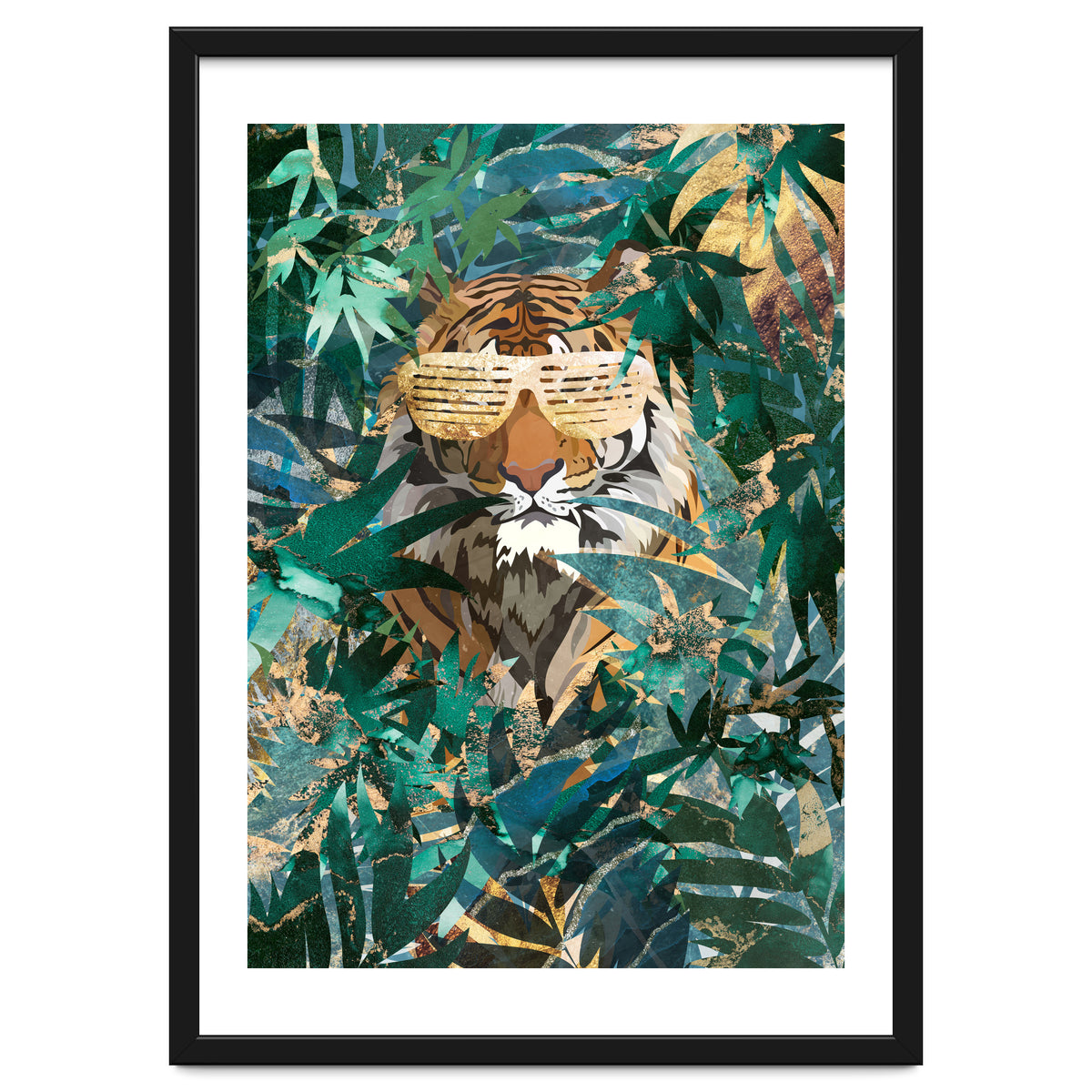 Hip hop tiger in the jungle