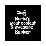 World's most coolest and awesome barber (Print Only) thumbnail