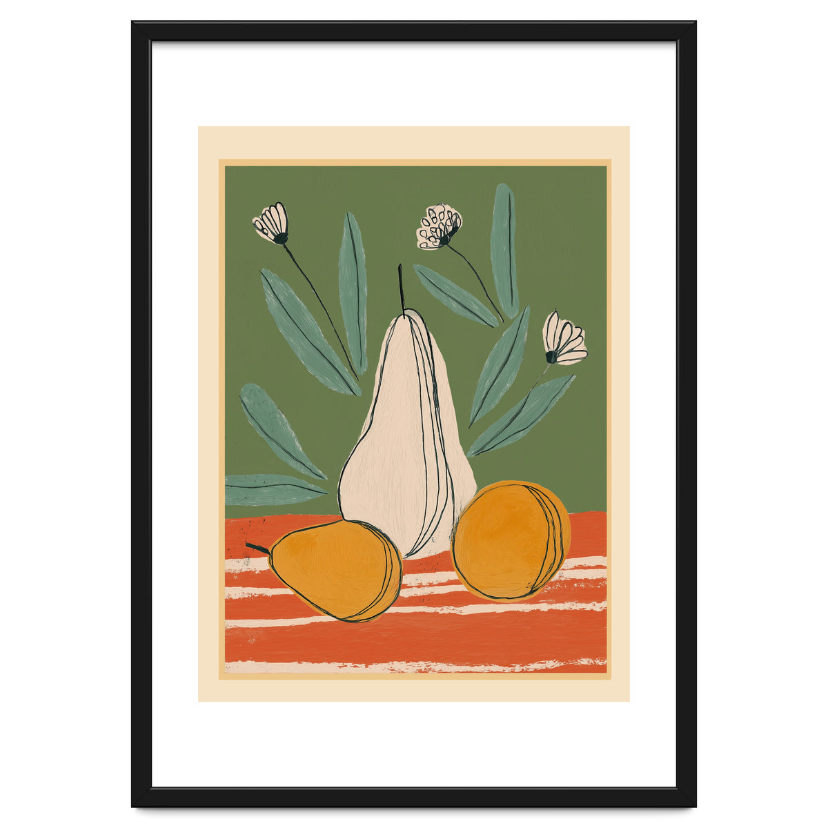 Abstract Pear Still Life