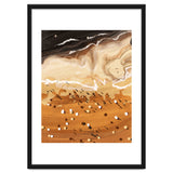 Coffee Beach, Ocean Sea Beachy Tropical Summer, Travel Painting Nature Landscape Waves People Sand thumbnail