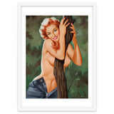 Topless Pinup Behind The Tree thumbnail