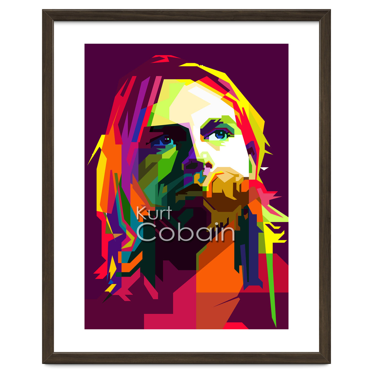 Kurt Cobain Grunge Music Pop Art WPAP
