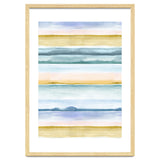 Relaxing Calm Stripes Blue Yellow thumbnail