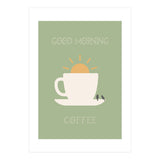 GOOD MORNING COFFEE with birds (Print Only) thumbnail