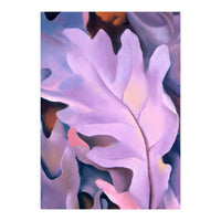 Georgia O’Keeffe – Purple Leaves (1922) | Elegant Botanical Modernist Composition in Rich Violet Tones (Print Only)
