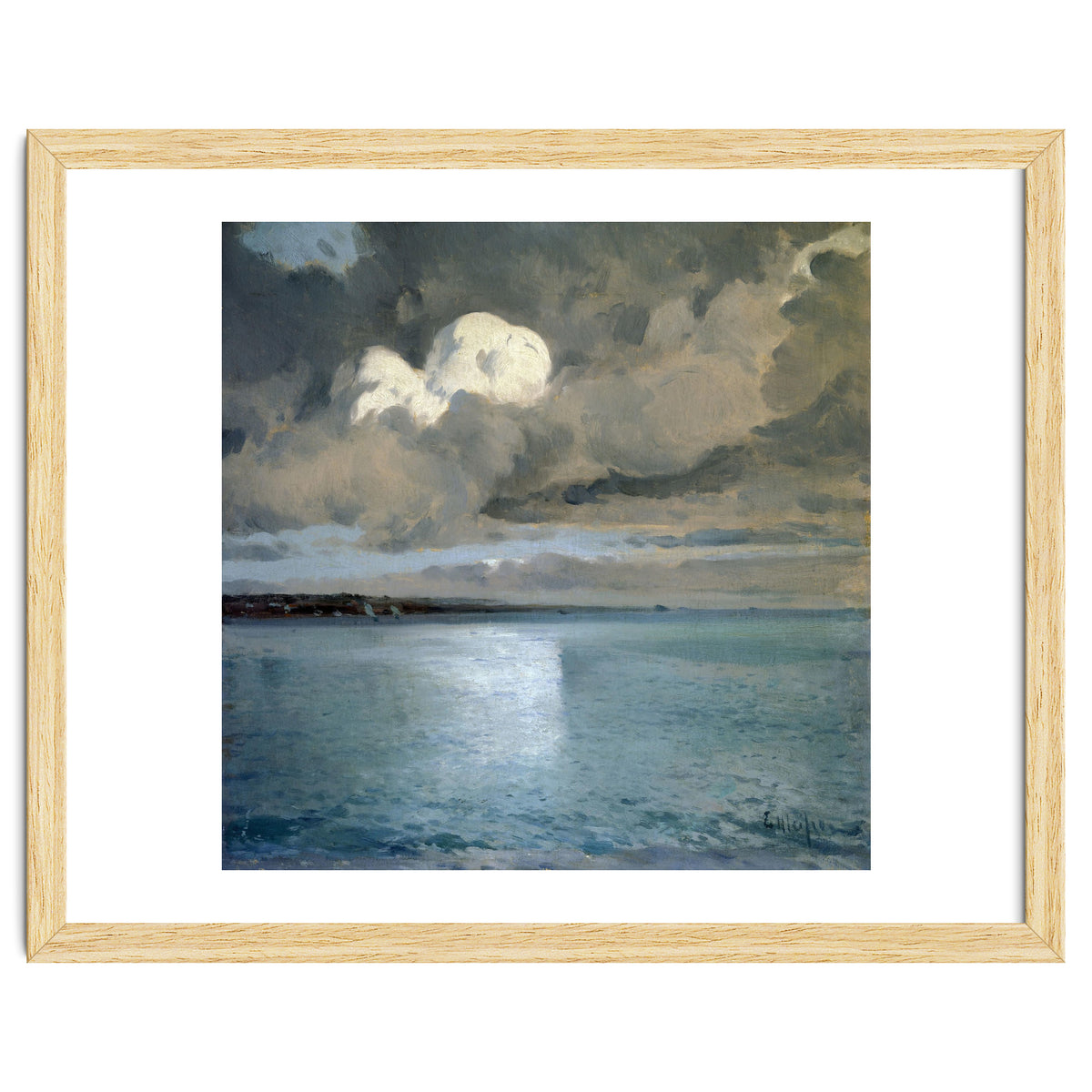 SEA LANDSCAPE OF CADAQUES ("MARINA DE CADAQUES") - OIL ON TABLE - 70X71 CM.