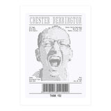 Receipt Art Chester Bennington (Print Only) thumbnail