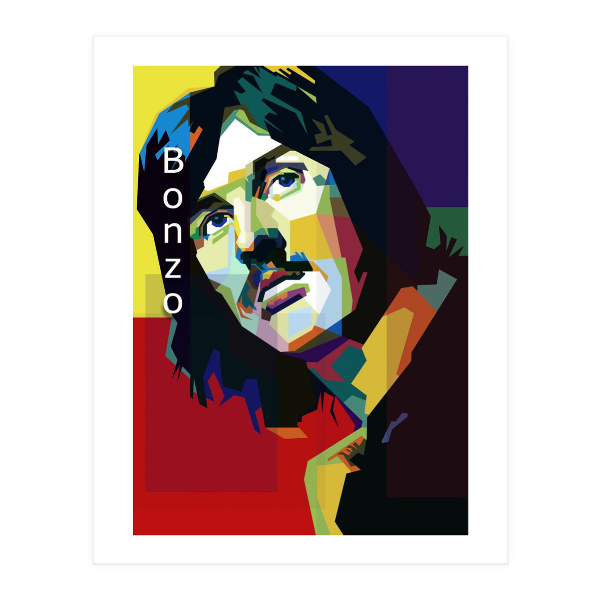 John Bonham Led Zeppelin Pop Art WPAP (Print Only)