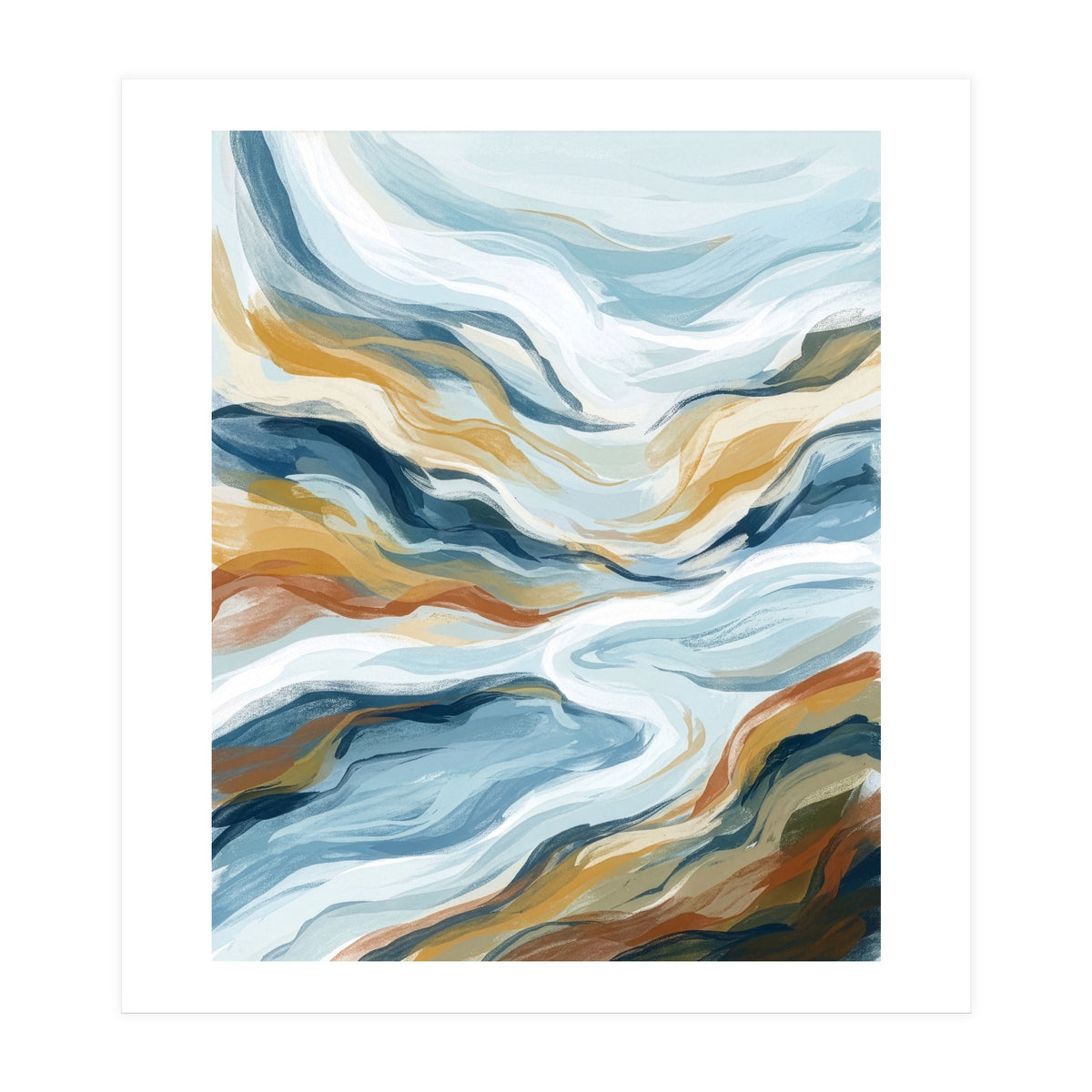 Flowing Earth Tones (Print Only)
