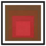 JOSEF ALBERS - HOMAGE TO THE SQUARE, RED, BROWN thumbnail