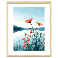 Flower And Lake