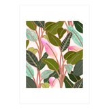 Color Paradise, Tropical Colorful Modern Bohemian Illustration, Eclectic Botanical Plant (Print Only) thumbnail