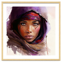 Watercolor Tuareg Woman #6