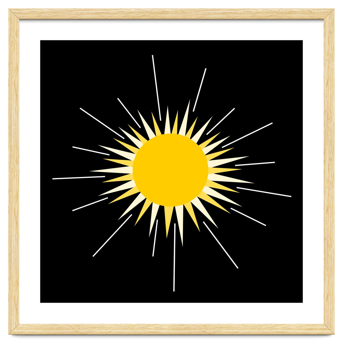 Yellow Bright Radiant Shinning Sun