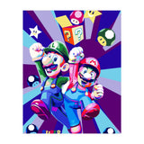 Mario Luigi Popart Cartoon Pop Art (Print Only) thumbnail