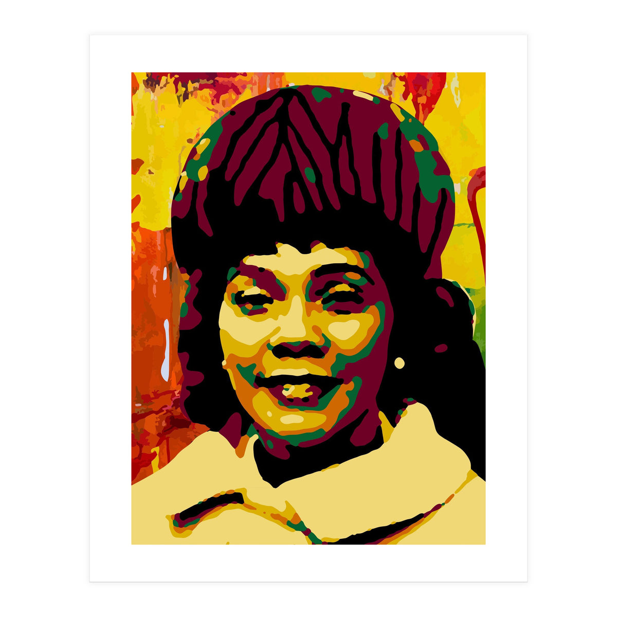 Coretta Scott King Colorful Abstract Art (Print Only)