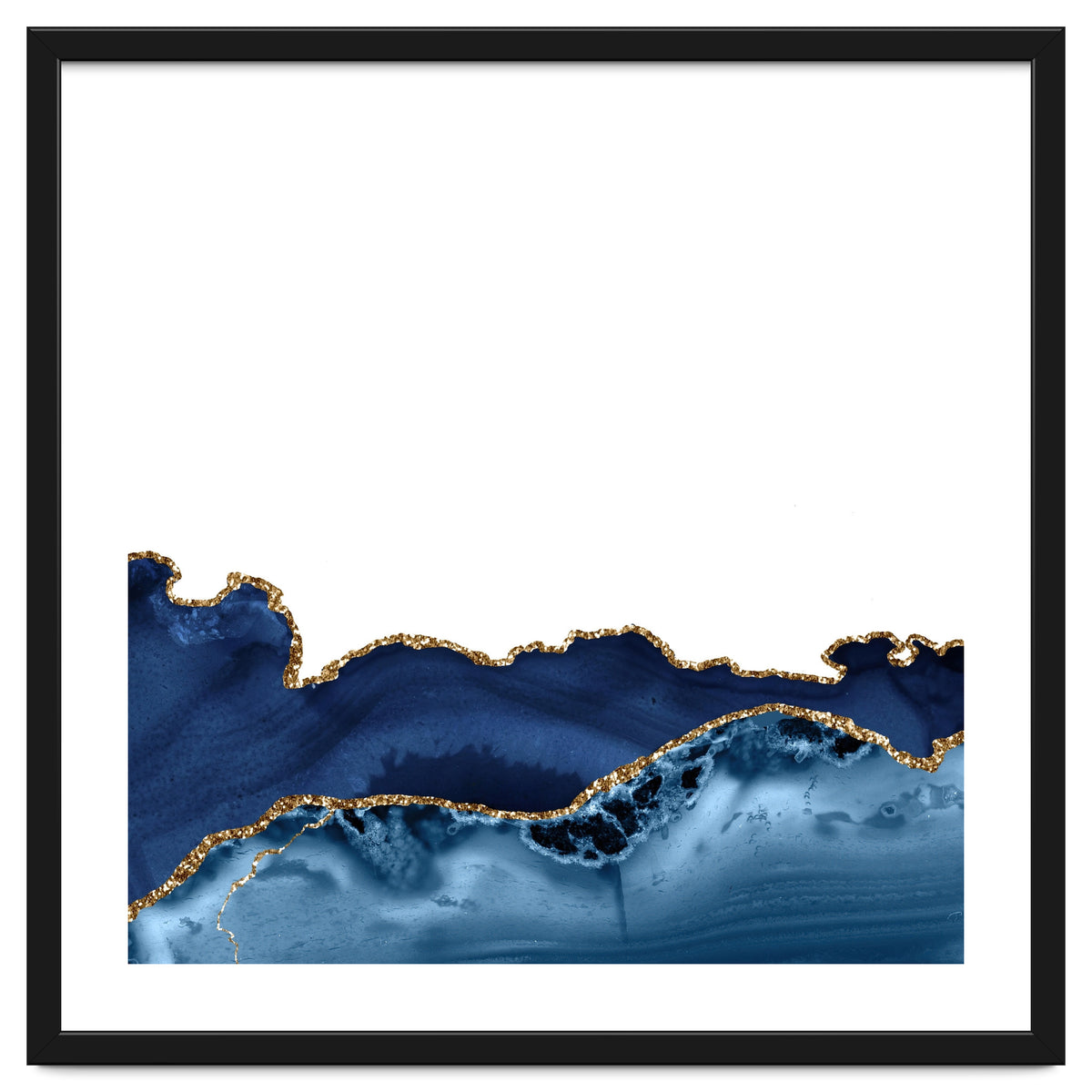 Navy & Gold Agate Texture 26