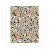 Flying Butterflies Gold Beige (Print Only) thumbnail