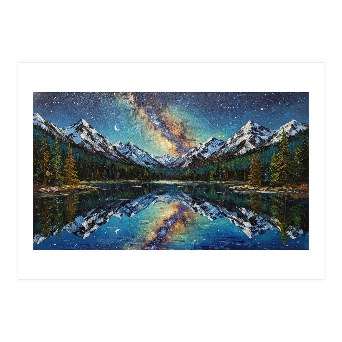 Midnight Mountain Reflection (Print Only)