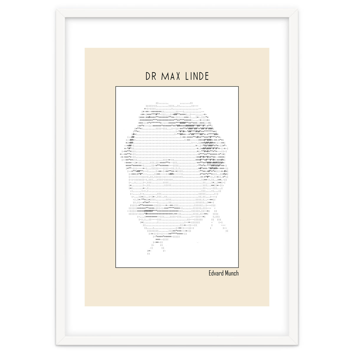 Dr Max Linde – Edvard Munch (ascii Art)