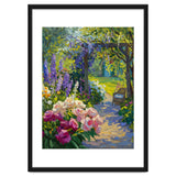 Serene Summer Garden Path Oil Painting thumbnail