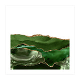 Green & Gold Agate Texture 25  (Print Only) thumbnail