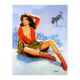 Pinup Girl Fell From A Wild Horse (Print Only) thumbnail