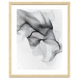 Abstract Black And White Flowing Lines Forming Organic Shapes And Forms thumbnail