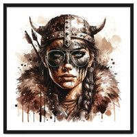 Modern Viking Woman Portrait